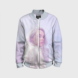 Бомбер детский Billie Eilish: Light Pink, цвет: 3D-серый