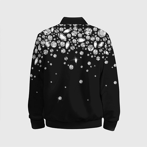 Детский бомбер Бриллиантовый дождь / 3D-Черный – фото 2