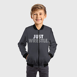 Бомбер детский Just wrestle, цвет: 3D-черный — фото 2