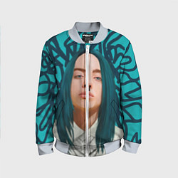 Бомбер детский Billie Eilish, цвет: 3D-серый