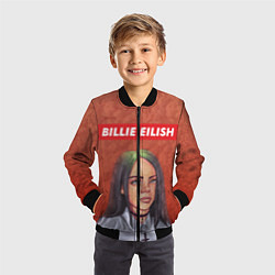 Бомбер детский Billie Eilish, цвет: 3D-черный — фото 2