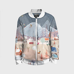 Детский бомбер Новогодние каникулы