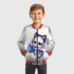 Бомбер детский UNDERTALE, цвет: 3D-красный — фото 2