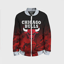 Бомбер детский CHICAGO BULLS, цвет: 3D-серый