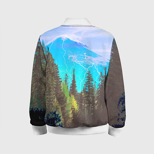 Детский бомбер Счастье не за горами / 3D-Белый – фото 2