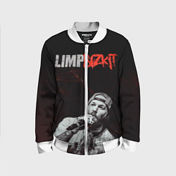 Бомбер детский Limp Bizkit, цвет: 3D-белый