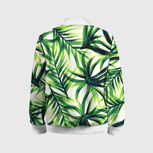 Детский бомбер Тропики / 3D-Белый – фото 2