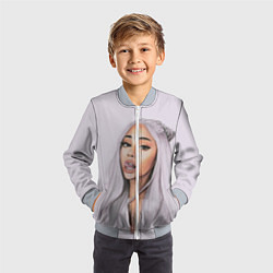 Бомбер детский Ariana Grande Ариана Гранде, цвет: 3D-серый — фото 2