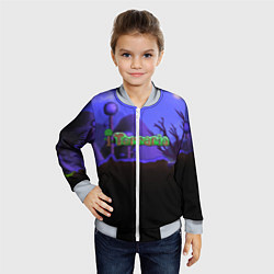 Бомбер детский TERRARIA, цвет: 3D-серый — фото 2