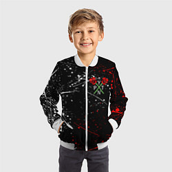 Бомбер детский Payton Moormeier: TikTok, цвет: 3D-белый — фото 2