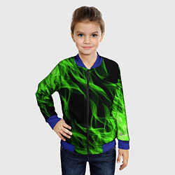 Бомбер детский TOXIC FLAME, цвет: 3D-синий — фото 2