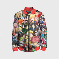 Детский бомбер Аниме коллаж