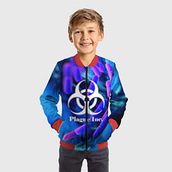 Бомбер детский PLAGUE INC, цвет: 3D-красный — фото 2