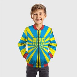 Бомбер детский ВВС России, цвет: 3D-красный — фото 2