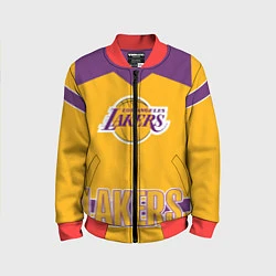 Бомбер детский Los Angeles Lakers, цвет: 3D-красный