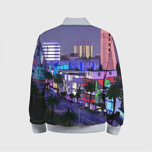 Детский бомбер Grand Theft Auto Vice City / 3D-Серый – фото 2