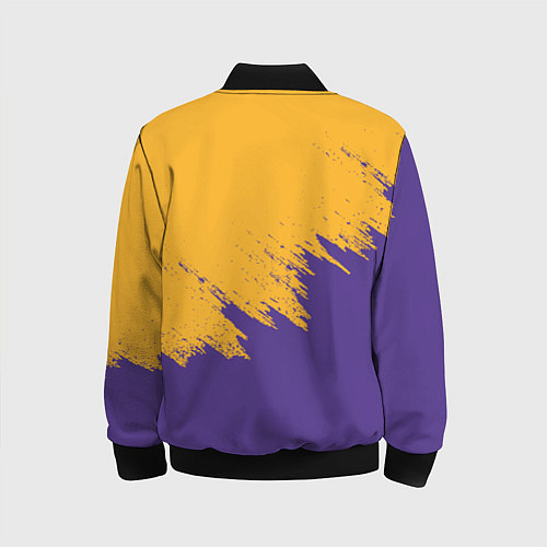 Детский бомбер LA LAKERS / 3D-Черный – фото 2