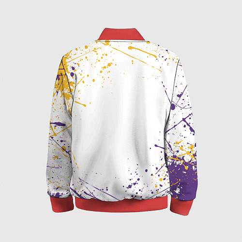 Детский бомбер LA LAKERS / 3D-Красный – фото 2