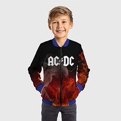 Бомбер детский AC DC, цвет: 3D-синий — фото 2