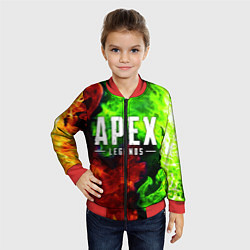 Бомбер детский APEX LEGENDS, цвет: 3D-красный — фото 2