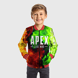 Бомбер детский APEX LEGENDS, цвет: 3D-красный — фото 2