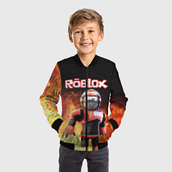 Бомбер детский ROBLOX, цвет: 3D-черный — фото 2