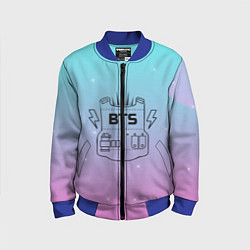 Бомбер детский BTS, цвет: 3D-синий