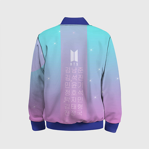 Детский бомбер BTS / 3D-Синий – фото 2