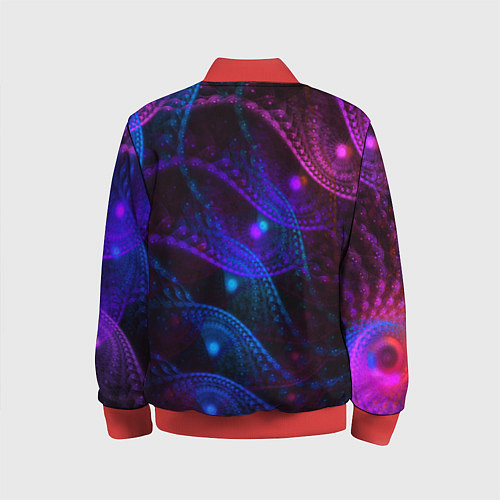Детский бомбер NEON FRACTAL / 3D-Красный – фото 2