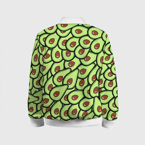 Детский бомбер АВОКАДО / 3D-Белый – фото 2