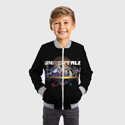 Бомбер детский Undertale, цвет: 3D-серый — фото 2