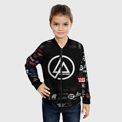 Бомбер детский LINKIN PARK, цвет: 3D-черный — фото 2