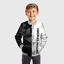 Бомбер детский Nickelback, цвет: 3D-серый — фото 2