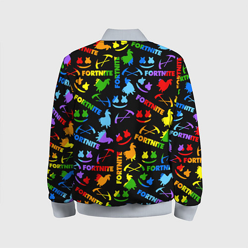 Детский бомбер FORTNITE&MARSMELLO NEW SEASON / 3D-Серый – фото 2