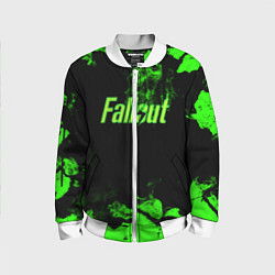 Бомбер детский FALLOUT, цвет: 3D-белый