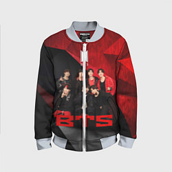 Бомбер детский BTS, цвет: 3D-серый