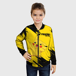 Бомбер детский PIKACHU: PIKA PIKA, цвет: 3D-черный — фото 2
