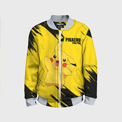 Бомбер детский PIKACHU: PIKA PIKA, цвет: 3D-серый