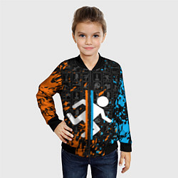 Бомбер детский PORTAL 2, цвет: 3D-черный — фото 2