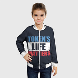 Бомбер детский TOKENS LIFE MATTERS, цвет: 3D-белый — фото 2