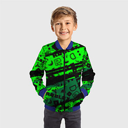 Бомбер детский Roblox, цвет: 3D-синий — фото 2