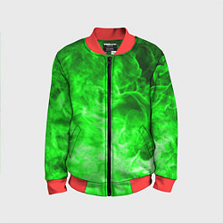 Детский бомбер ОГОНЬ GREEN NEON