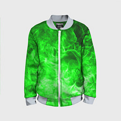 Детский бомбер ОГОНЬ GREEN NEON