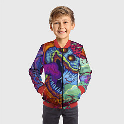 Бомбер детский HYPERBEAST, цвет: 3D-красный — фото 2