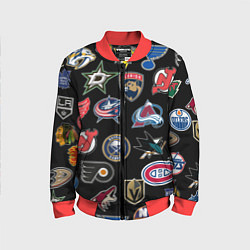 Бомбер детский NBA PATTERN, цвет: 3D-красный