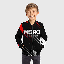 Бомбер детский METRO EXODUS, цвет: 3D-черный — фото 2