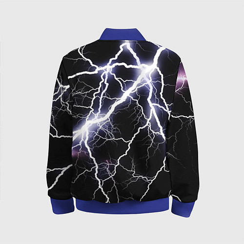 Детский бомбер Молния / 3D-Синий – фото 2