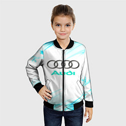 Бомбер детский Audi, цвет: 3D-черный — фото 2