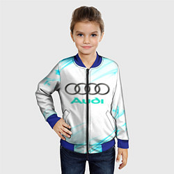 Бомбер детский Audi, цвет: 3D-синий — фото 2