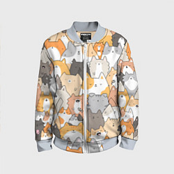 Детский бомбер Кошачья стая